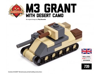 Micro Brick Battle - M3 Grant Micro-Tank