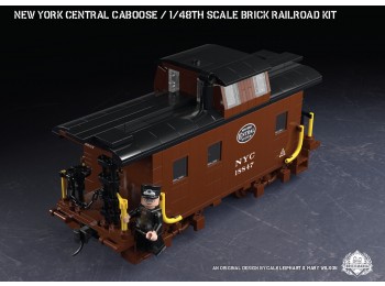 New York Central Caboose - 1/48th Scale Brick Railroad Kit