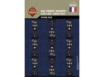 WWI French Infantry (Early War) Squad Sticker Pack