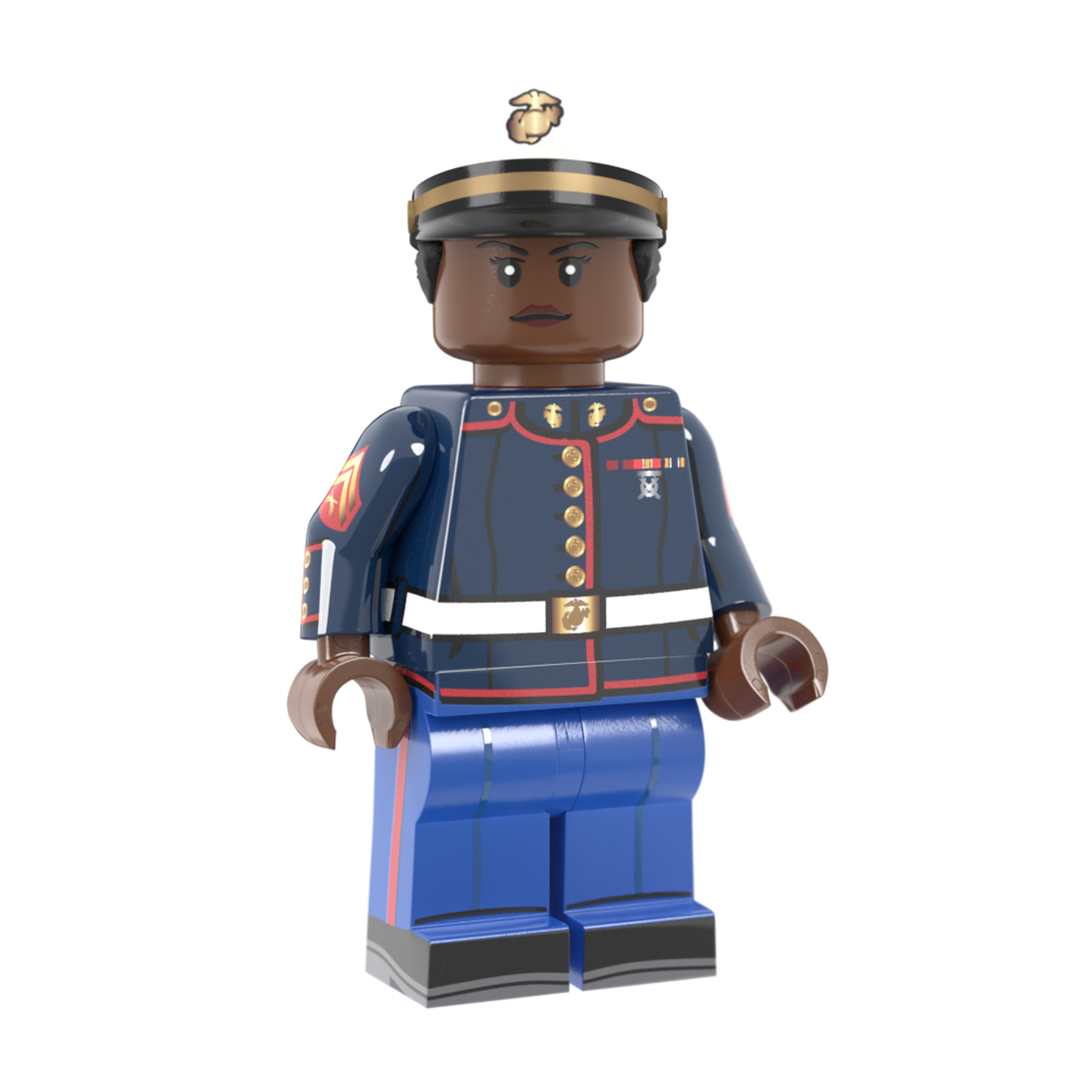 USMC Dress Blue Uniform - Female, Reddish Brown Ministry-Of-Arms - LEGO ...