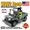 WWII Jeep with US Marine Minifig