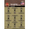 WWII US Infantry Olive Green Squad Sticker Pack